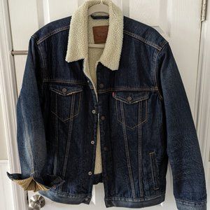 Levi's Sherpa Trucker Denim Jean Jacket XL